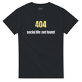 404 - Social Life Not Found - Zwart shirt voor introverts