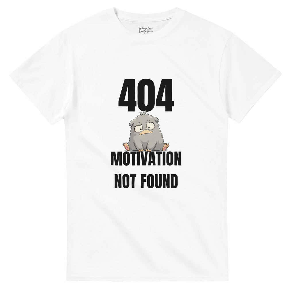 Wit 404 motivation not found t-shirt