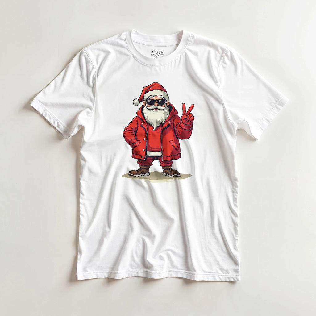 Coole Kerstman - Kerst Shirt Wit