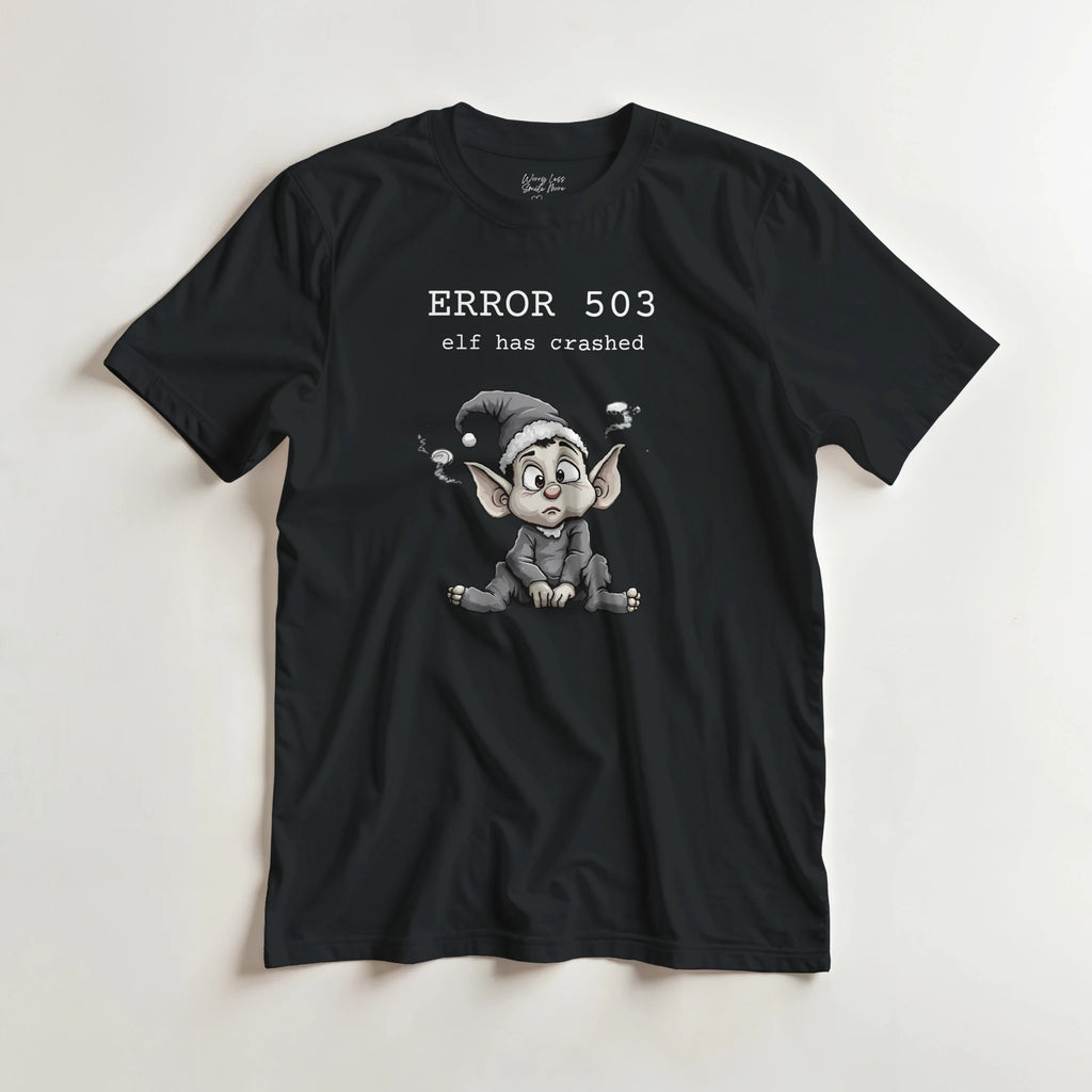 Error 503 - Elf Has Crashed - grappig kerst shirt
