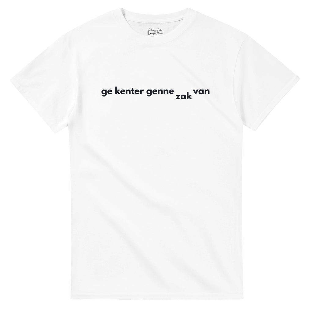 Ge kenter genne za van - Antwerps Shirt - Wit