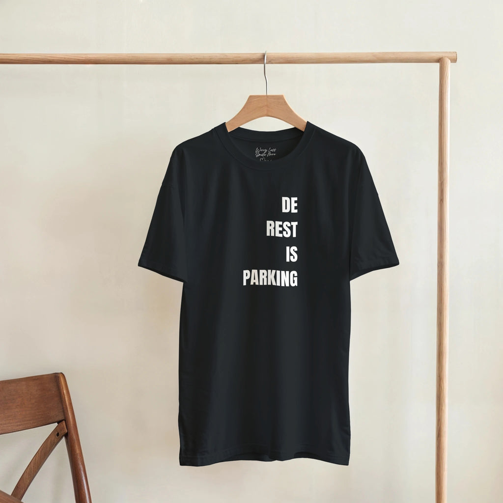 Grappig Antwerps dialectshirt met de tekst “De rest is parking”