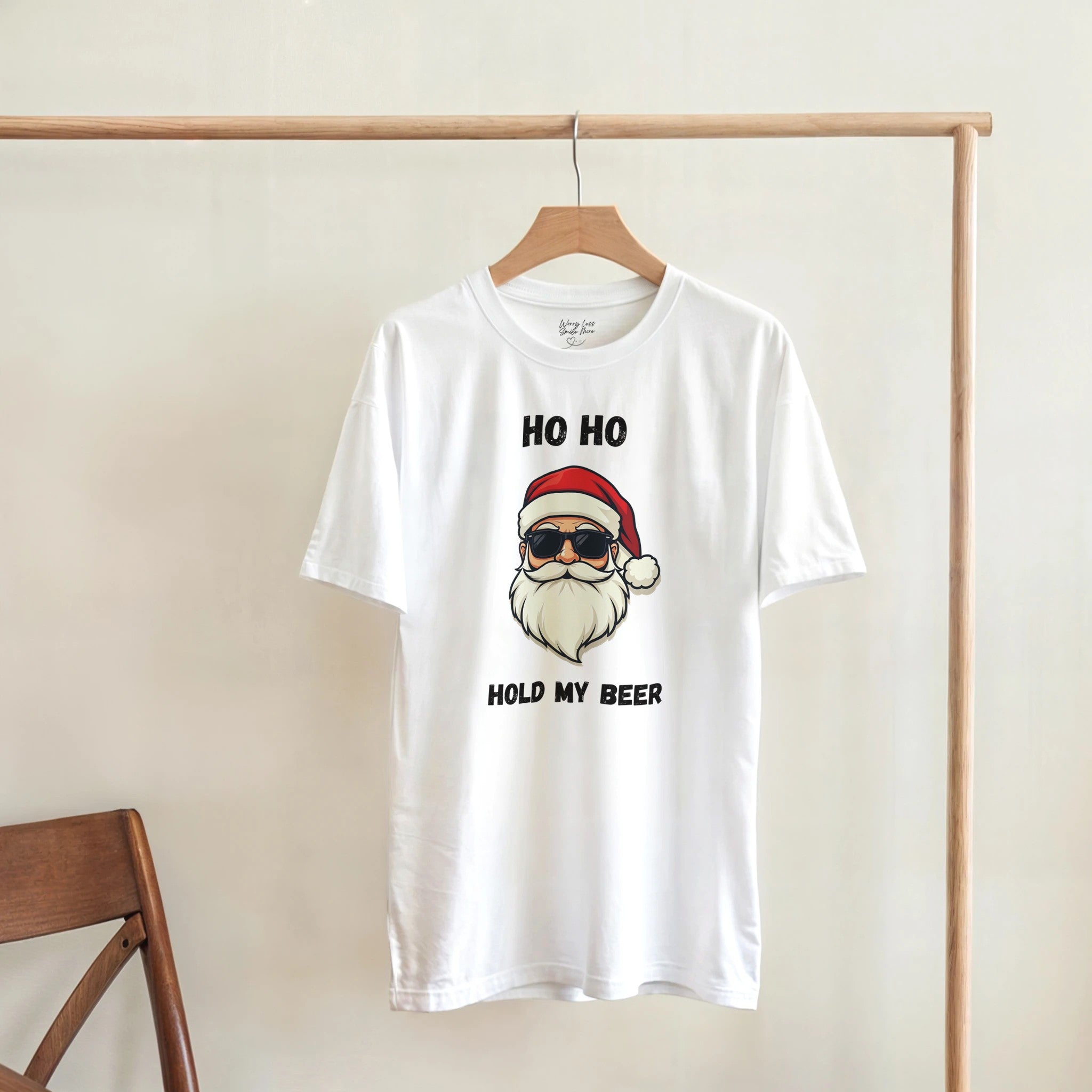 Ho Ho Hold my Beer Wit Kerst T-shirt
