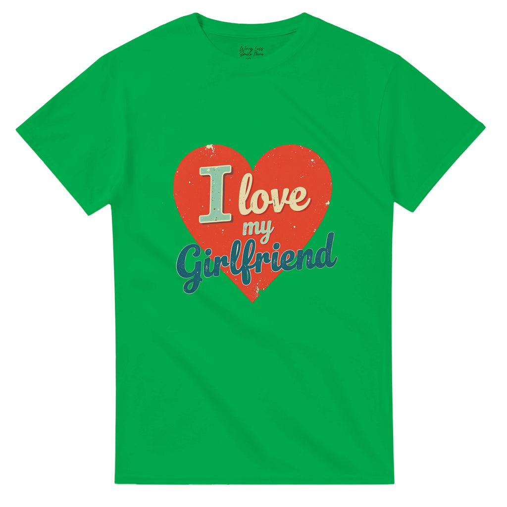 I love my girlfriend shirt - Fel groen /  Irish Green