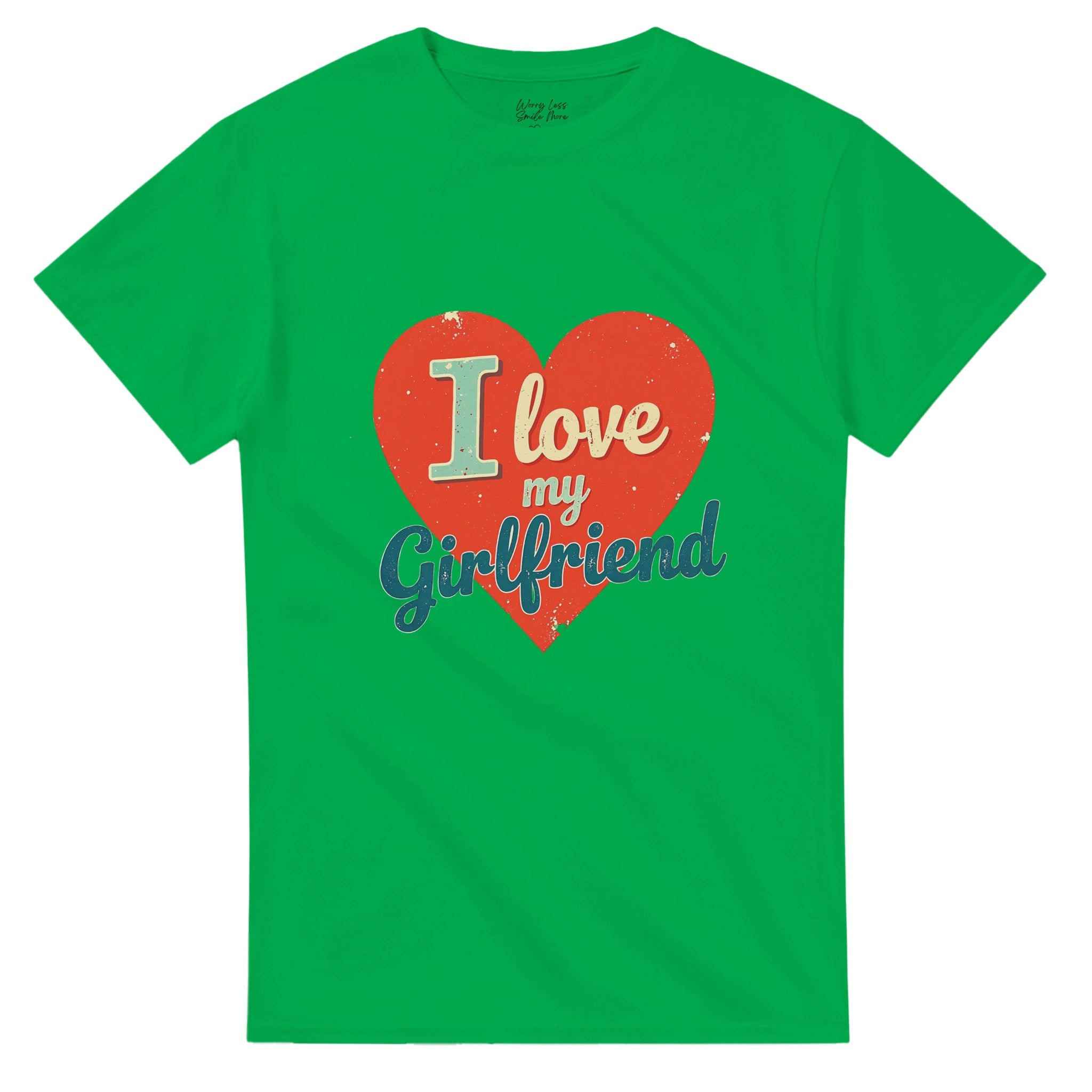 I love my girlfriend shirt - Fel groen /  Irish Green