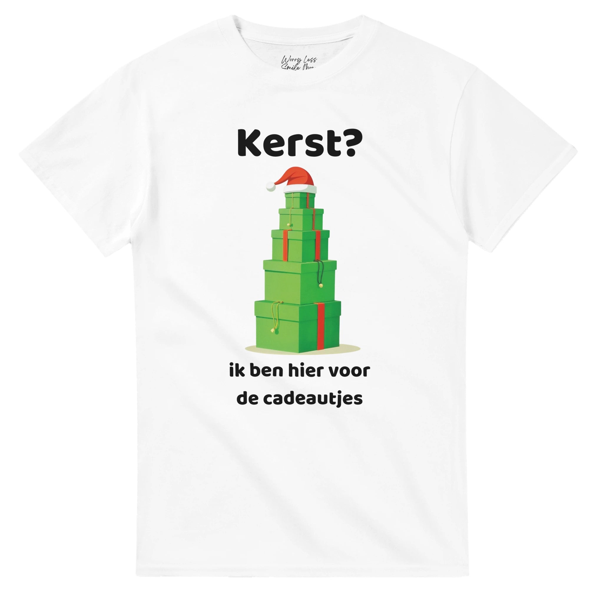 Kerst? Ik ben hier voor de cadeautjes - Kerst Shirt | Smile Shirts
