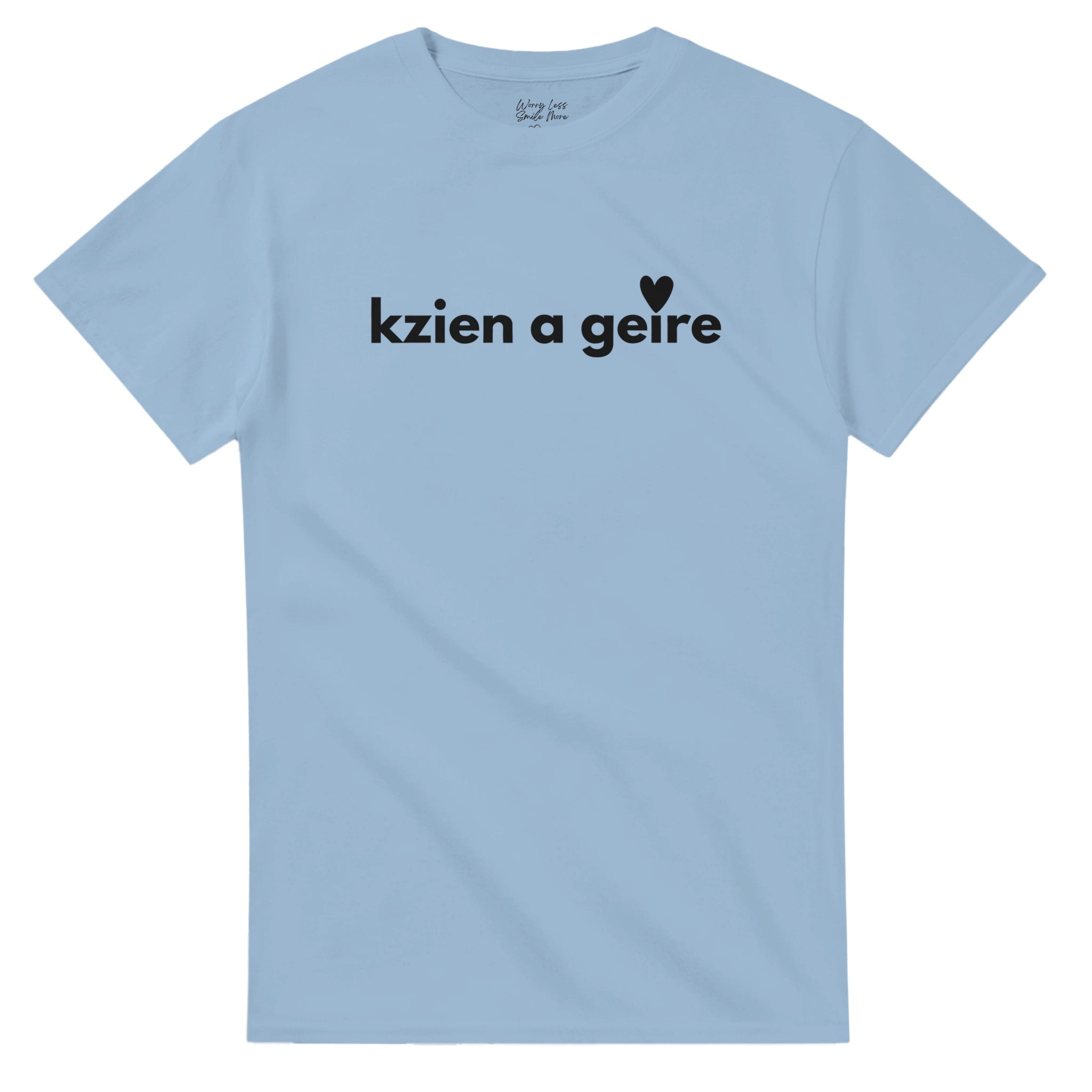 Kzien a geire - leuk Antwerps shirt - Ik hou van je - Licht Blauw