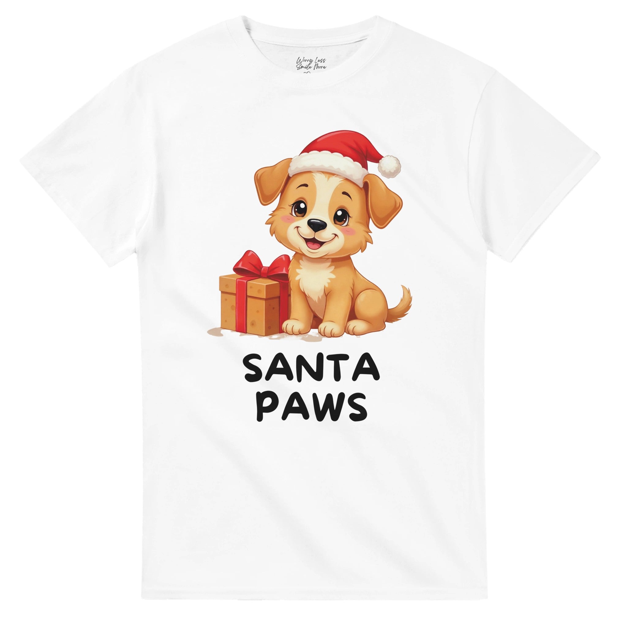 Santa Paws - Schattig Kerst Shirt met Puppy 