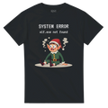 System Error - elf.exe not found - zwart kerst shirt 