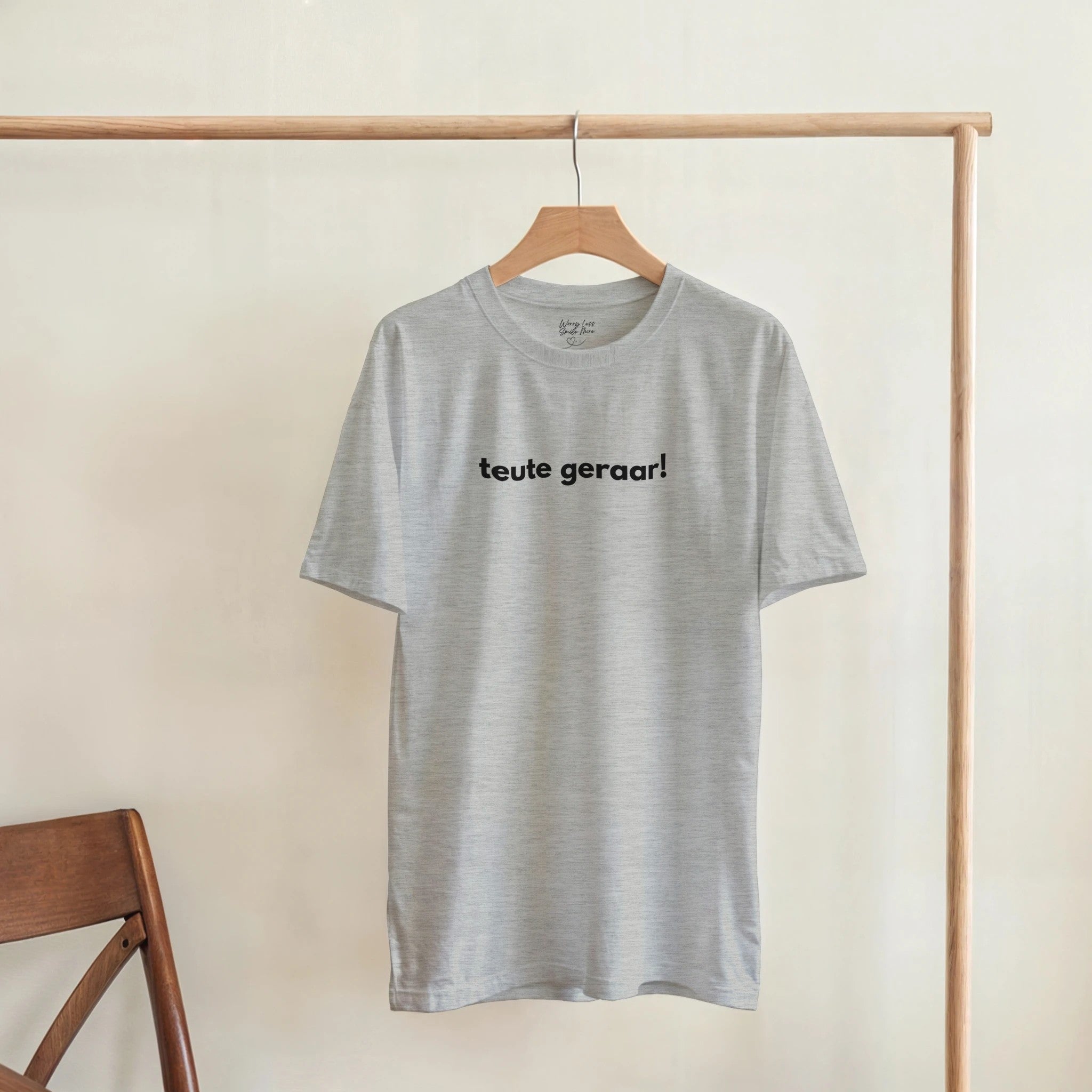 Teute Geraar - Ik dacht het niet T-shirt - Grijs