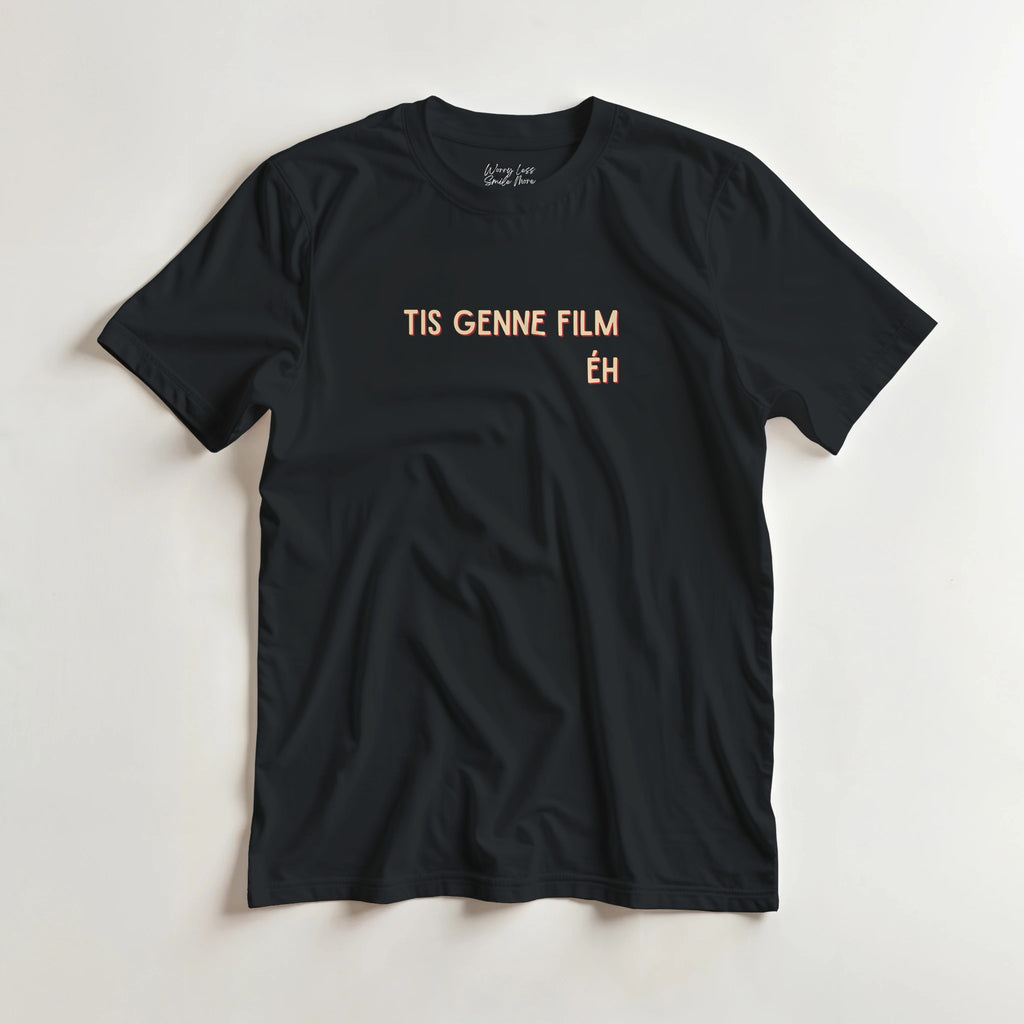 Tis genne film - Zwart Shirt met Antwerpse Tekst