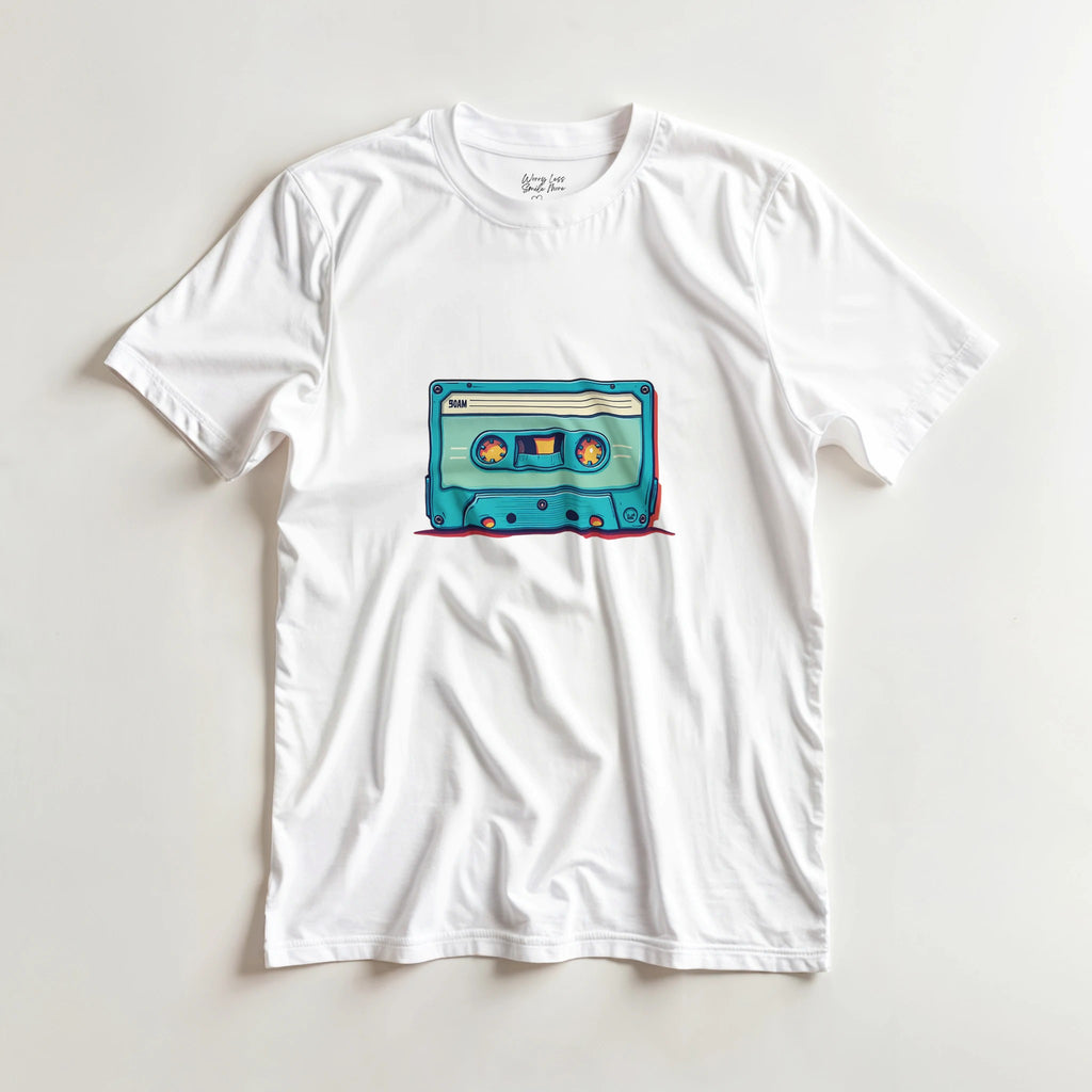 Vintage T-shirt met cassette