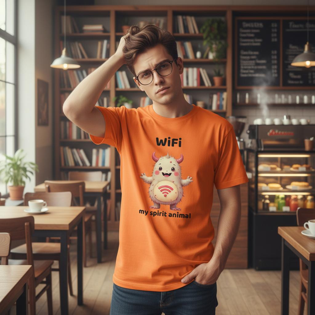 Wifi is my Spirit Animal - Shirt Mockup