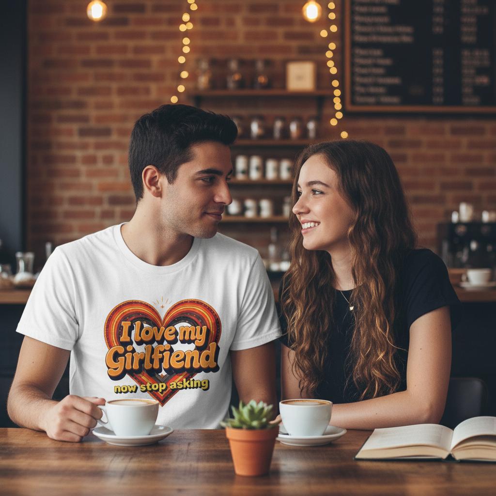 Wit I love my girlfriend - Now stop asking T-Shirt