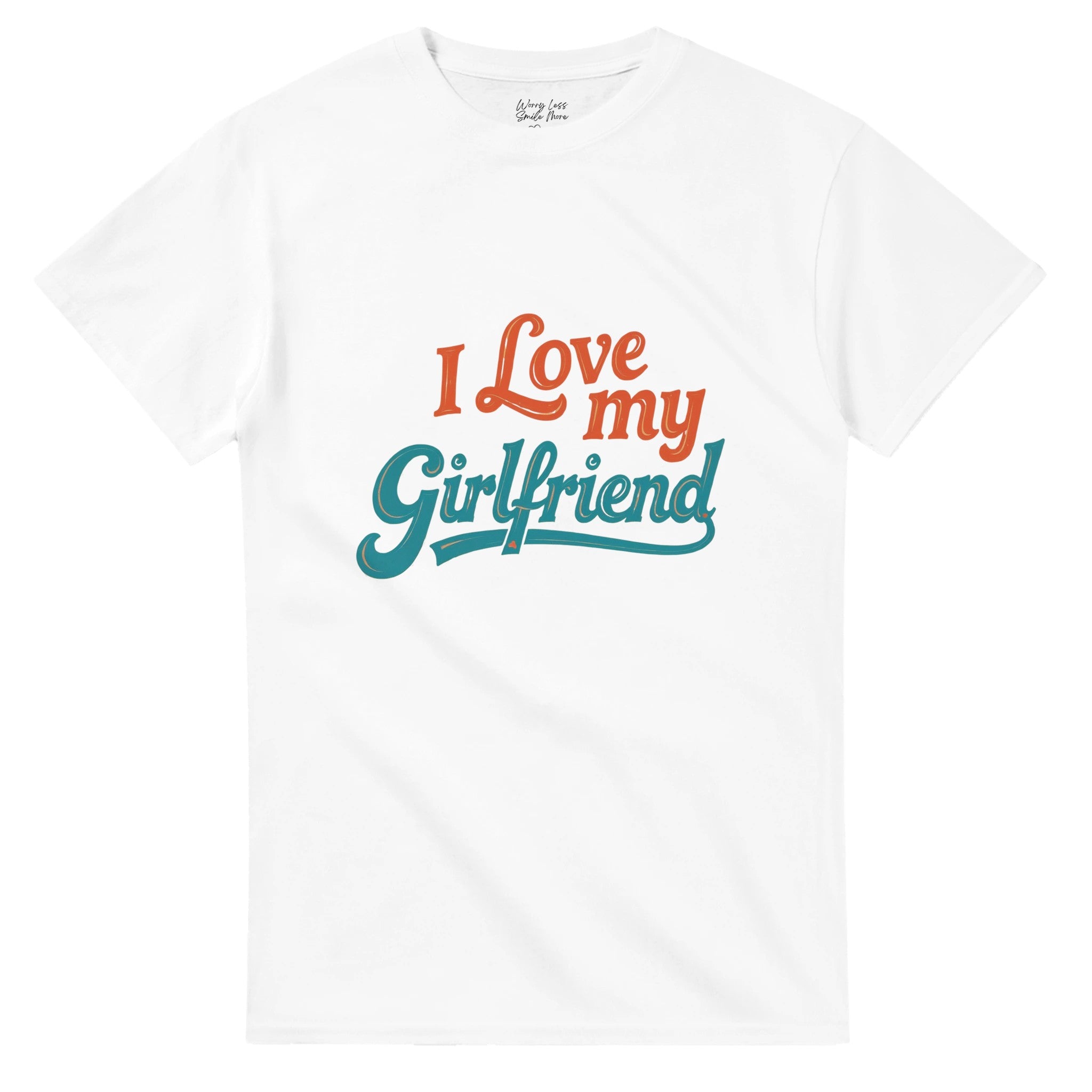 Wit Retro I love my girlfriend T-shirt