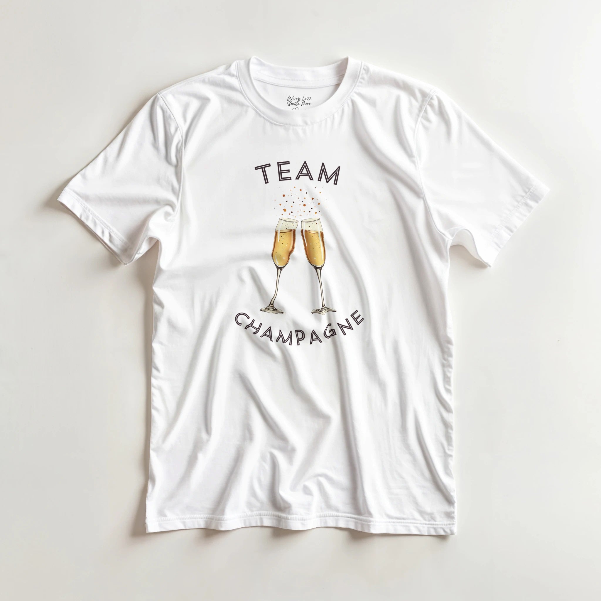 Team Champagne T-shirt – Funny Nieuwjaar Shirt – Feest & Bubbels Tee